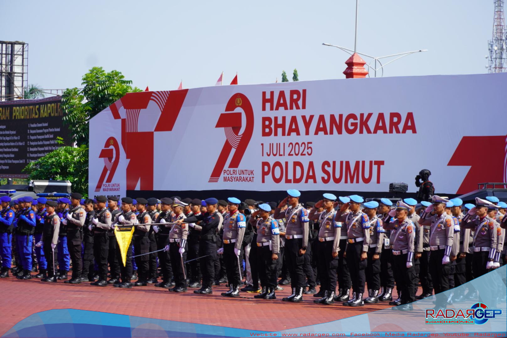 Perkuat Sinergi Karutan Kelas I Medan Hadiri Upacara Dan Syukuran Hari Bhayangkara Ke-79